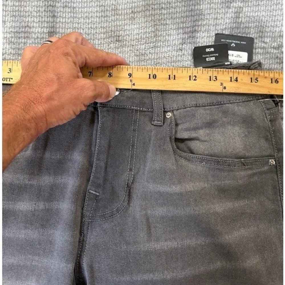 True Religion Rocco Relaxed Skinny Jeans Men 30X32 Grey Charcoal Denim Pants NEW